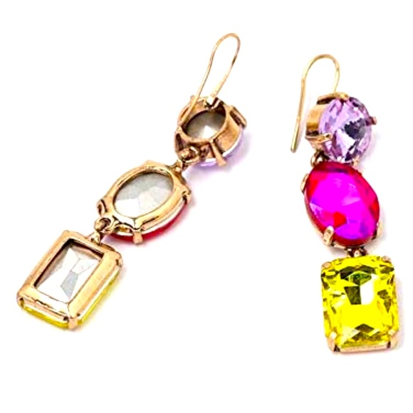 🍒3/$30 New Zara Gem Drop Earrings - Picture 3 of 3